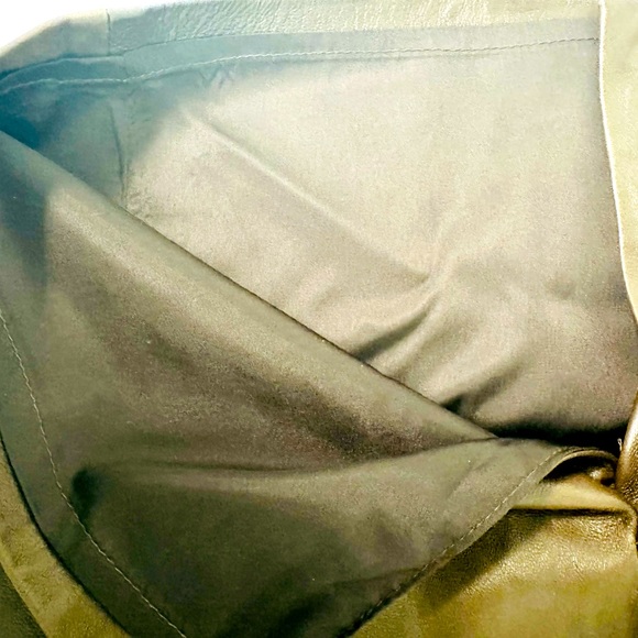 REDUCED! Chocolate brown leather pencil skirt. Fits a medium. Says 14. Not. - Picture 5 of 8